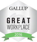 Gallup Great Workplace Award Winner 2016
