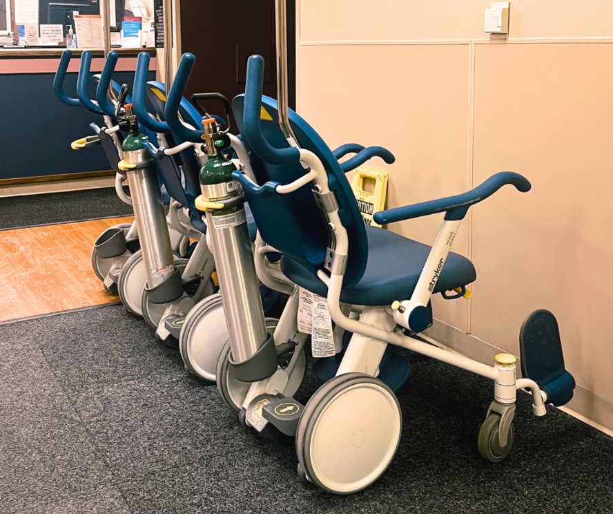Photo of Three wheelchairs for Medical Office Building