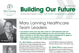 Building Our Future - December 2020 Newsletter
