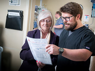 Andrew McCarty, RN and Lorraine Edwards, MD